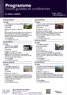 Visites conférences de mai et juin