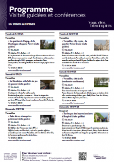 Visites conférences de septembre et octobre