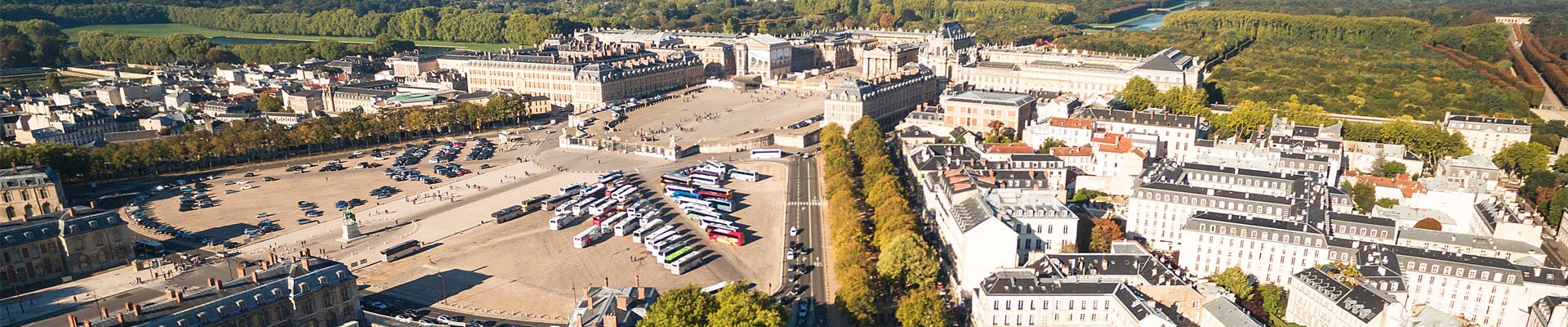 Aerial view Places d'Armes parking