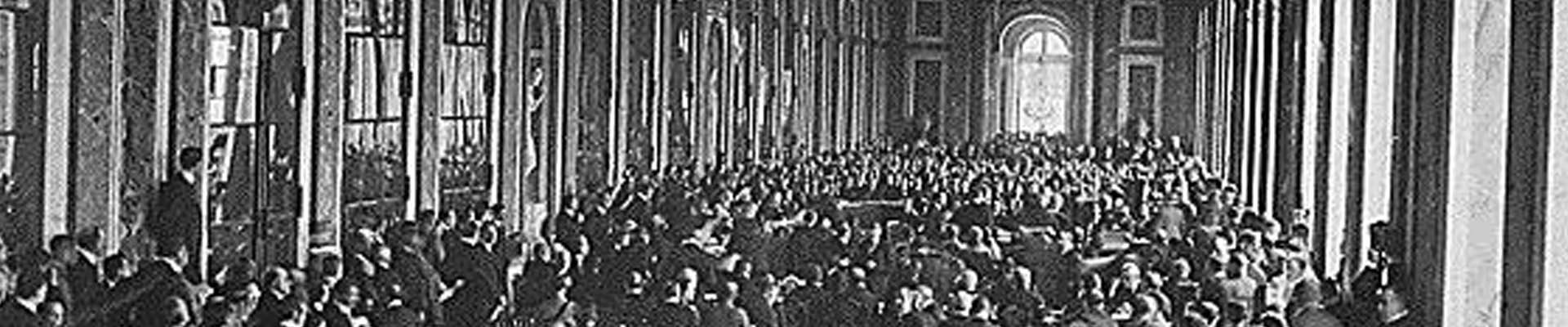 Signature of the Treaty of Versailles in the Hall of Mirrors of the Palace of Versailles