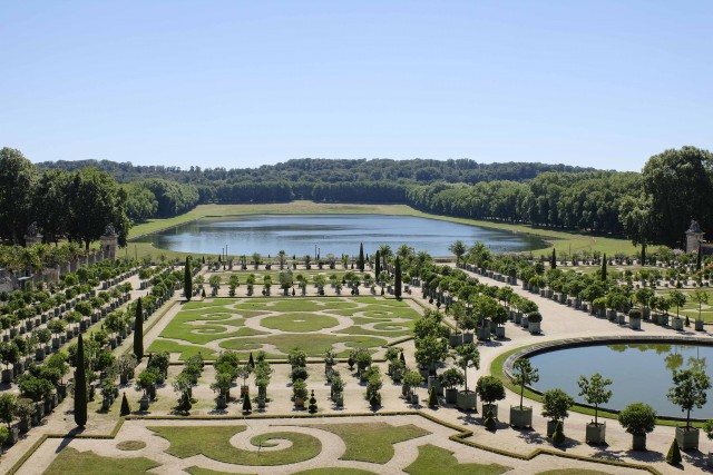 Classic French-style gardens