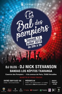 Affiche Bal des Pompiers 2019