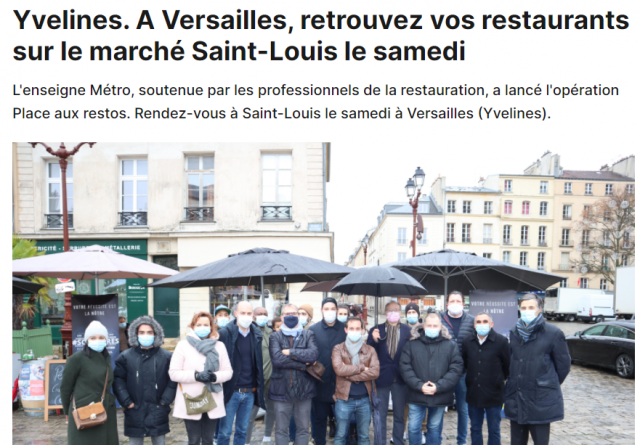 A Versailles Les Restaurants S Invitent Chez Vous