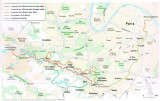 Carte de la Haute vallée de la Bièvre