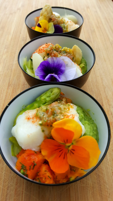 Mini plats de cabillaud