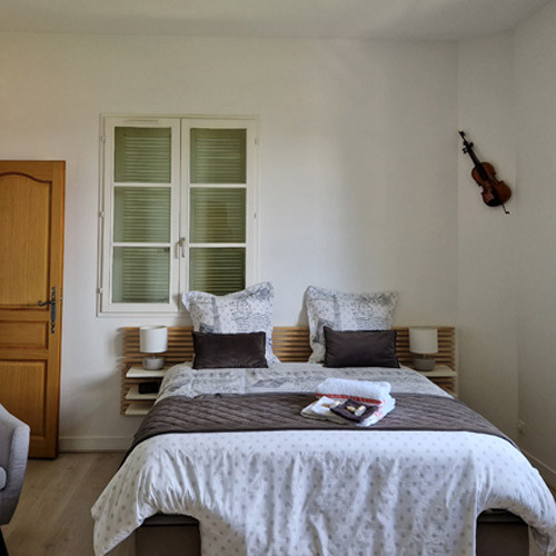 Chambre Jazzy - © A la Source de Bougival Chambre Jazzy
