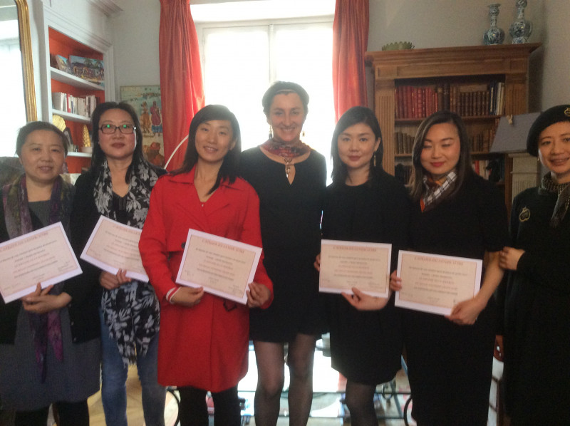 Diplôme de fin de formation à l'atelier du savoir vivre