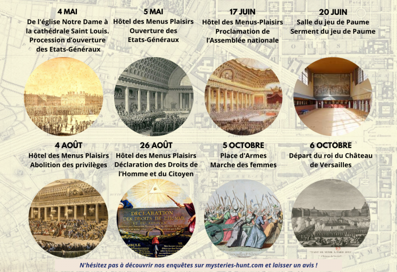 2 heures en 1789 où vous changez l'histoire, jeu de piste enquête_Versailles