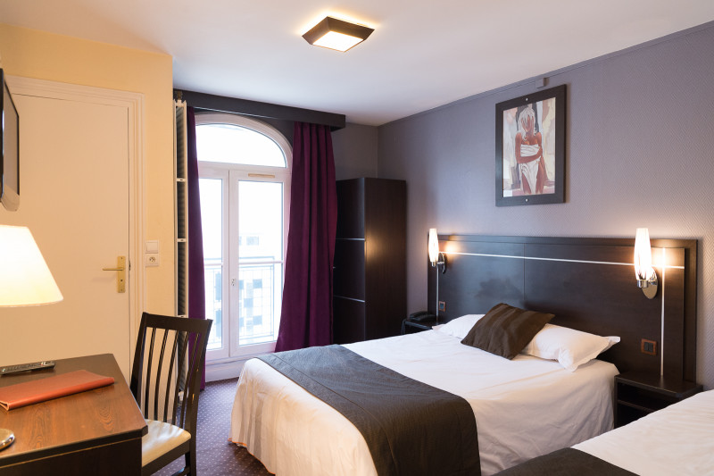 Chambre twin - © Hôtel Le Home Saint Louis Chambre twin