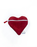 Clair'ette Astuces- Corduroy Heart Pouch, handmade, versailles 