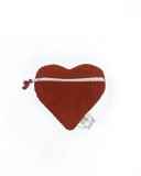 Clair'ette Astuces- Corduroy Heart Pouch, handmade, versailles 