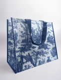 Blue Reusable grocery bag - Musée de la toile de Jouy Shopping useful