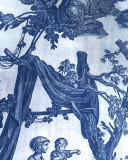 Blue Reusable grocery bag - Musée de la toile de JouyShopping useful