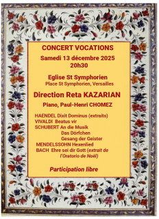 Eglise Saint-Symphorien Versailles - Concert by the Vocation choir and ensemble_Versailles