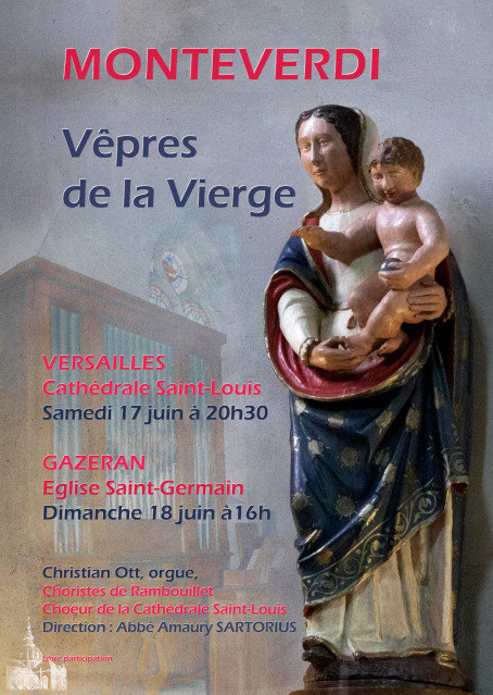 Concert Vêpres de la Vierge de Monteverdi à Versailles et Gazeran