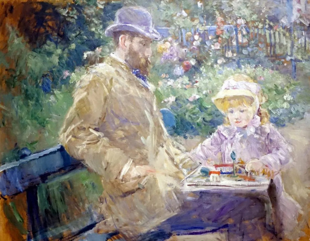 Eugène et Julie au jardin