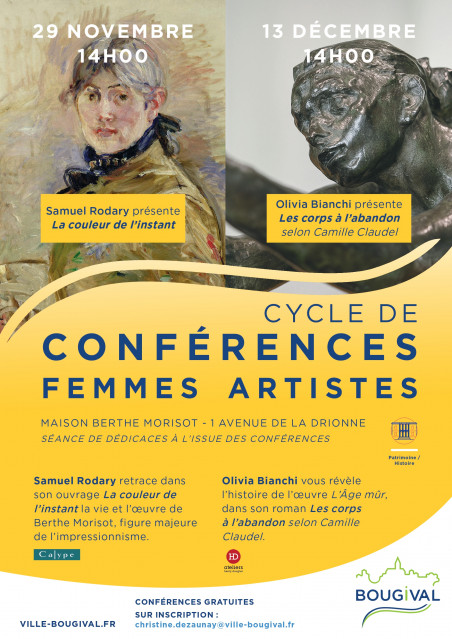 Rodary - Le cycle de conférences femmes artistes -Maisons Berthe Morisot_Bougival