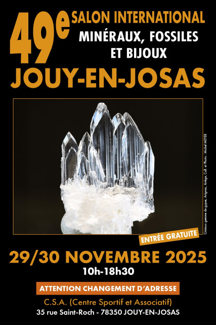 49th International Exhibition of Minerals, Fossils and Jewellery_Jouy-en-Josas
