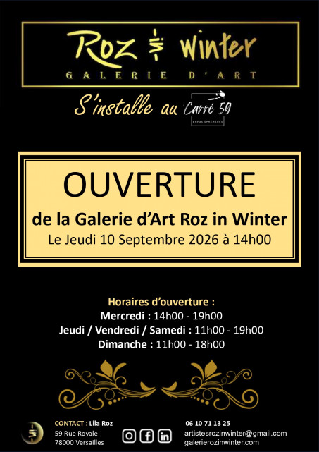 Inauguration Galerie Roz in Winter_Versailles