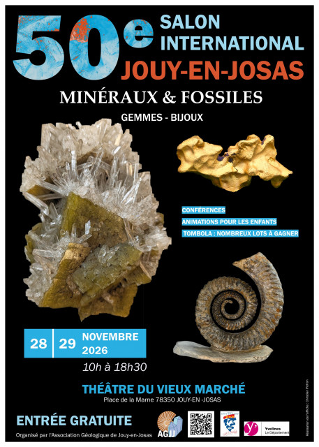 50ème Salon international de minéraux, fossiles, gemmes et bijoux_Jouy-en-Josas
