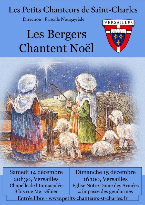 Concert de Noël des Petits Chanteurs de Saint-Charles - Les Bergers chantent Noël à la Chapelle de l’Immaculée Conception