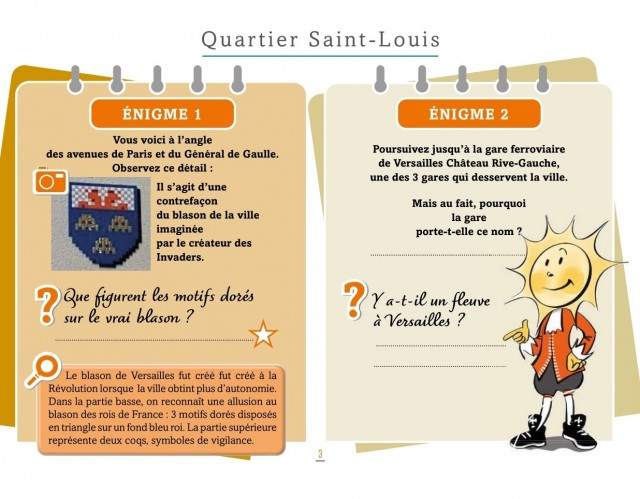 Rallye découverte dans Versailles (brochure)