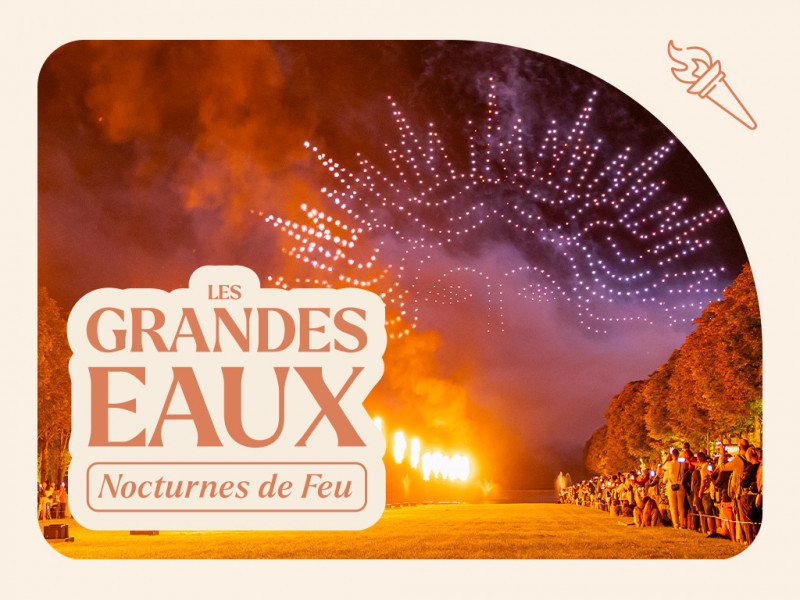 Les Grandes Eaux Nocturnes de Feu 2025-L'allée royale - © CVS Les Grandes Eaux Nocturnes de Feu 2025-L'allée royale