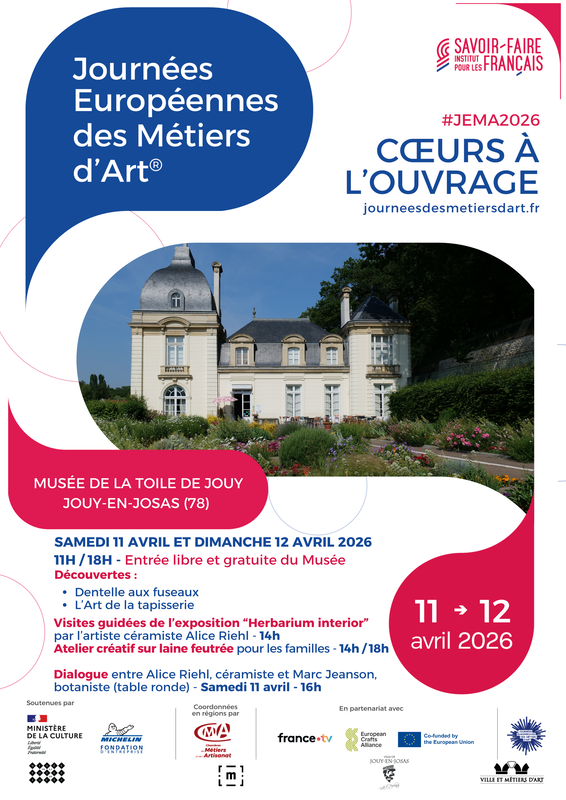 Musée de la toile de Jouy - Journées européennes des métiers d'art_Jouy-en-Josas - © Musée de la toile de Jouy Musée de la toile de Jouy - Journées européennes des métiers d'art_Jouy-en-Josas