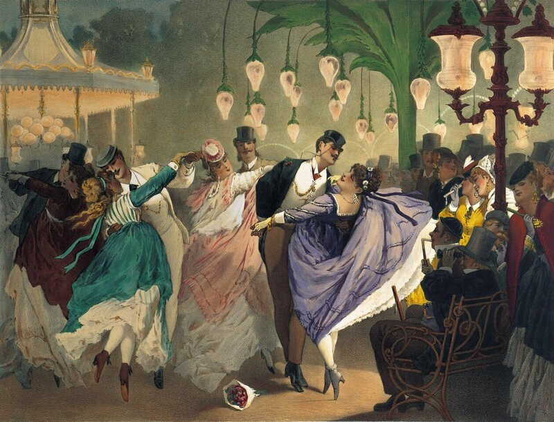 Conservatoire de Versailles - Fab'bal_Versailles - © Waltz at the Bal Mabille, Philippe Jacques Linder (Meisterdrucke) Conservatoire de Versailles - Fab'bal_Versailles