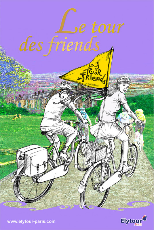 Affiche Balade à vélo à Versailles Affiche Balade à vélo à Versailles