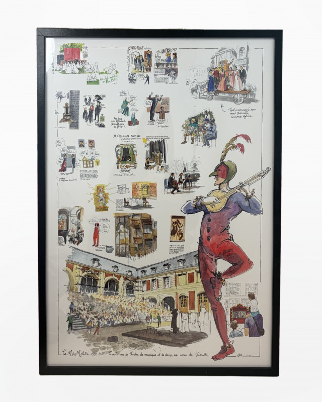 Affiche spéciale 30 ans du Mois Molière, Versailles, Théatre, souvenir