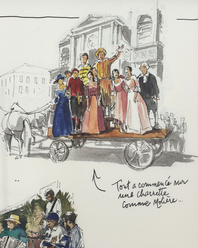 Affiche spéciale 30 ans du Mois Molière, Versailles, Théatre, souvenir