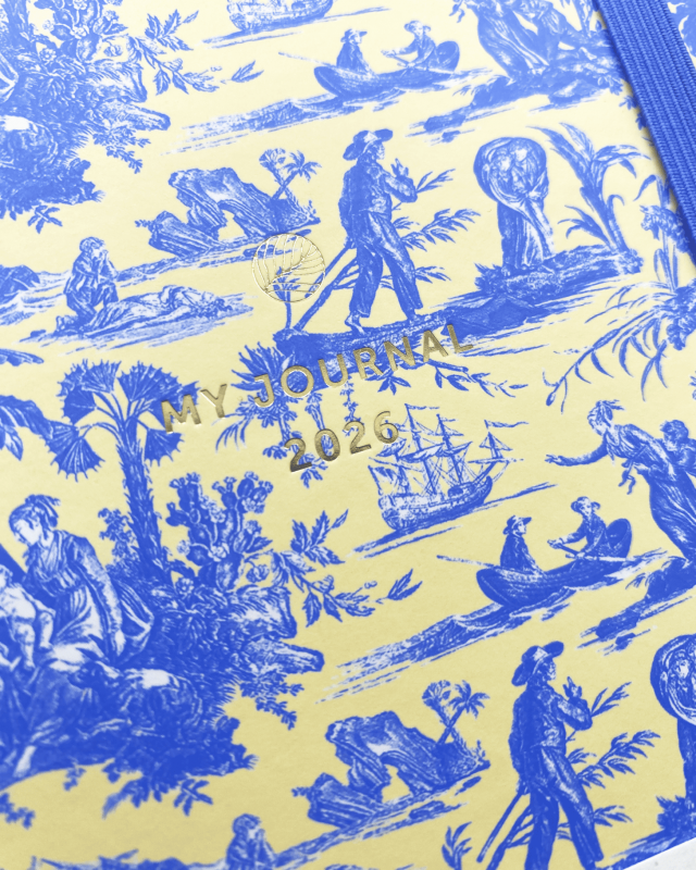 Agenda 2026 Bleu - A-JOURNAL x Musée de la Toile de Jouy Boutique Souvenir Versailles Grand Parc