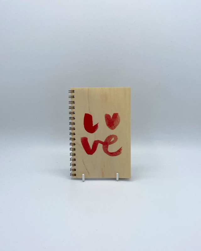 Cuaderno de amor - Woodhi, regalo, San Valentín