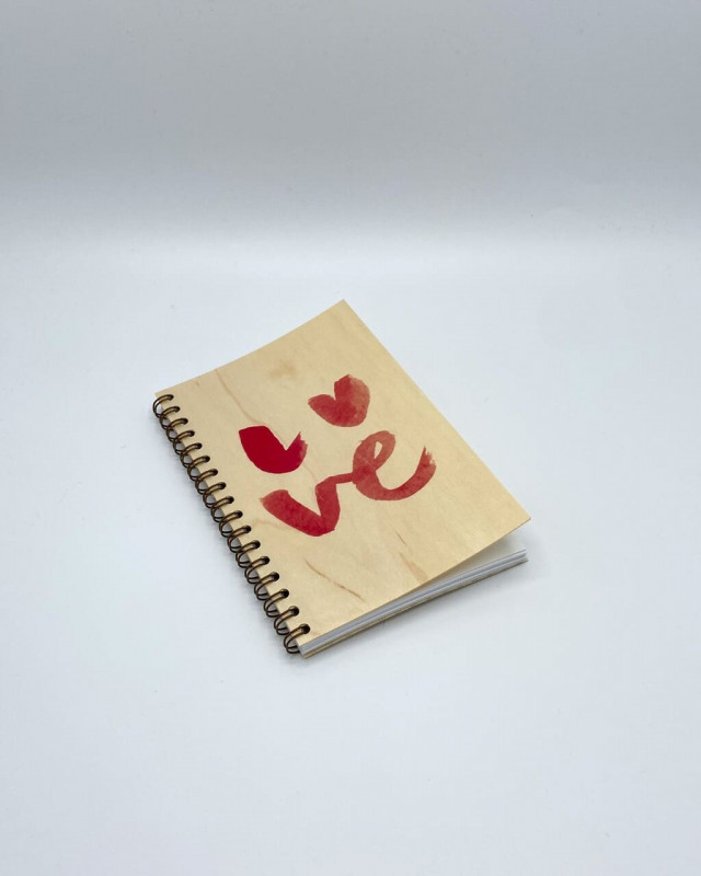 Cuaderno de amor - Woodhi, regalo, San Valentín