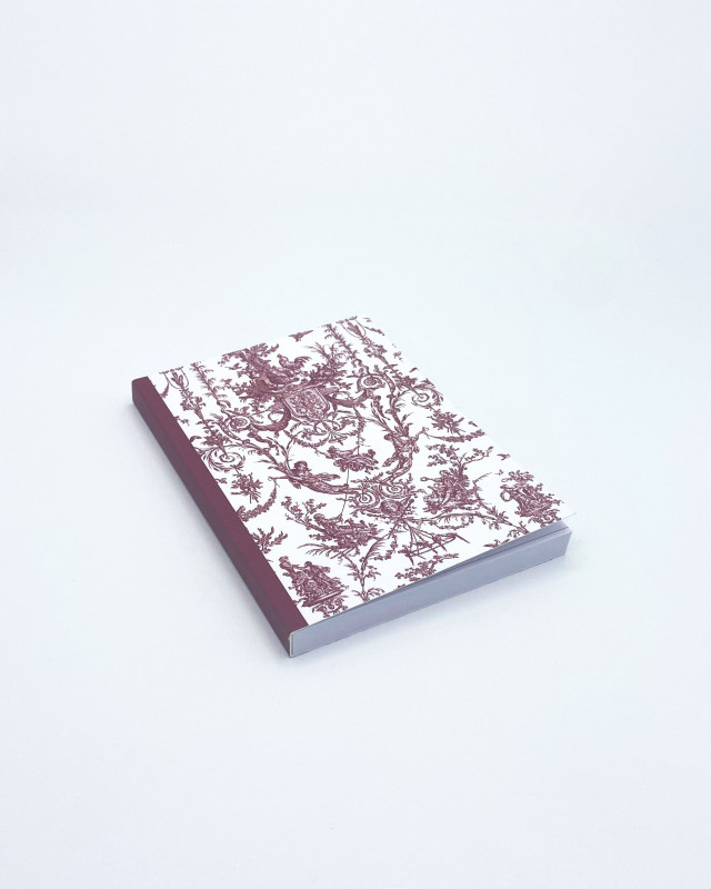 Carnet Toile de Jouy - A6 Escarpolette, souvenir, boutique 