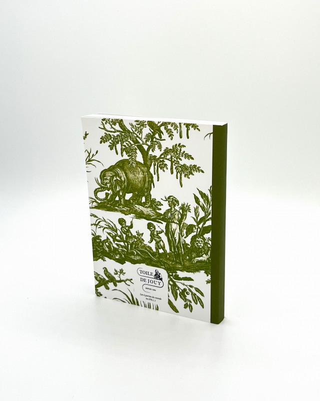 Carnet Toile de Jouy - A6 Vert souvenir boutique