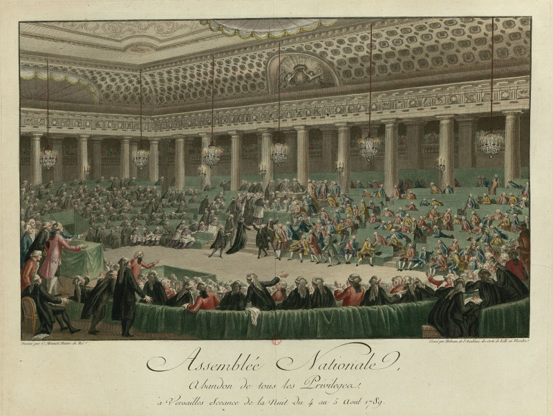 4 August 1789 by Charles Monnet, (Musée de la Révolution française).