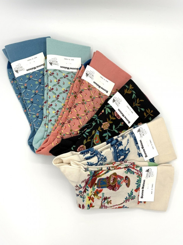 Chausettes Toile de Jouy, Cadeau, Souvenir