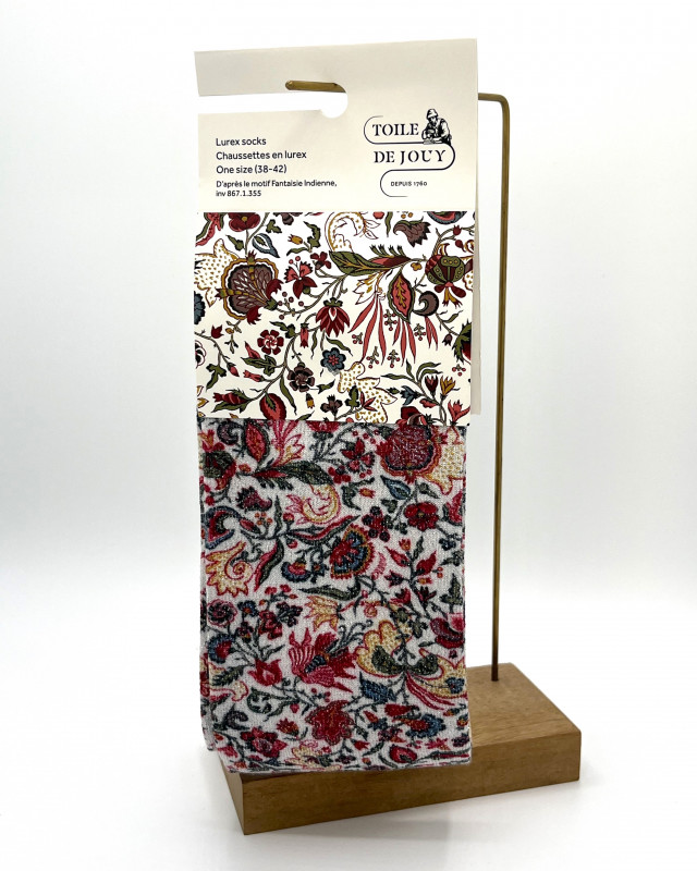 Chaussettes Toile de Jouy Souvenir Fantaisie Indienne