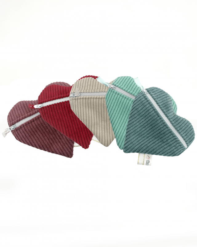 Clair'ette Astuces - Heart-Shaped Pouches, Gift Bags, Textiles