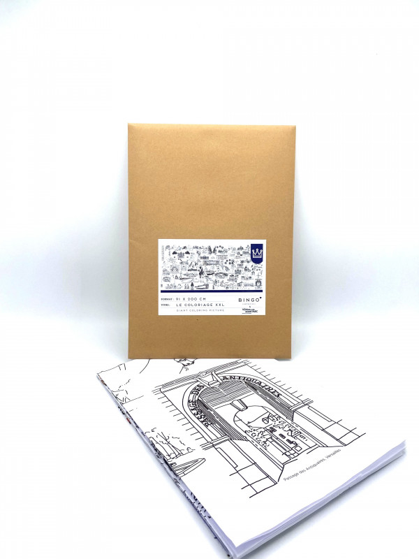 Giant colouring poster of Versailles shop souvenir