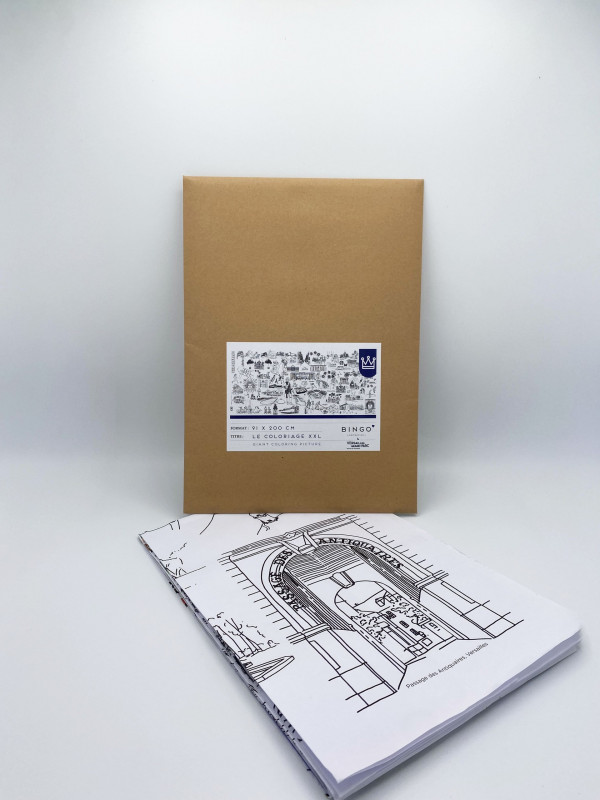 Coloriage XXL de Versailles souvenir boutique