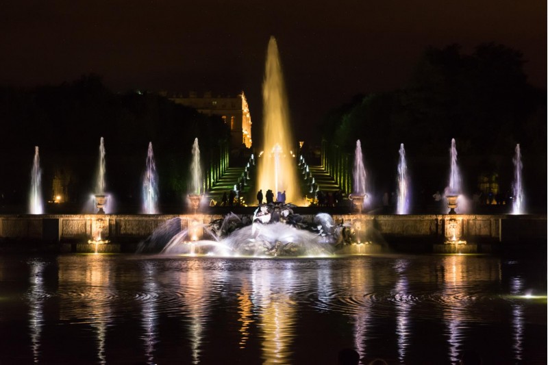 Fountains Night Show - fireworks - gardens - Palace of Versailles