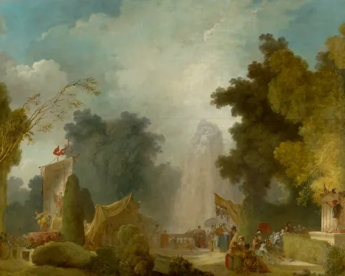 Jean-Honoré Fragonard (1732-1806), Fête à Saint-Cloud,17751780, huile sur toile