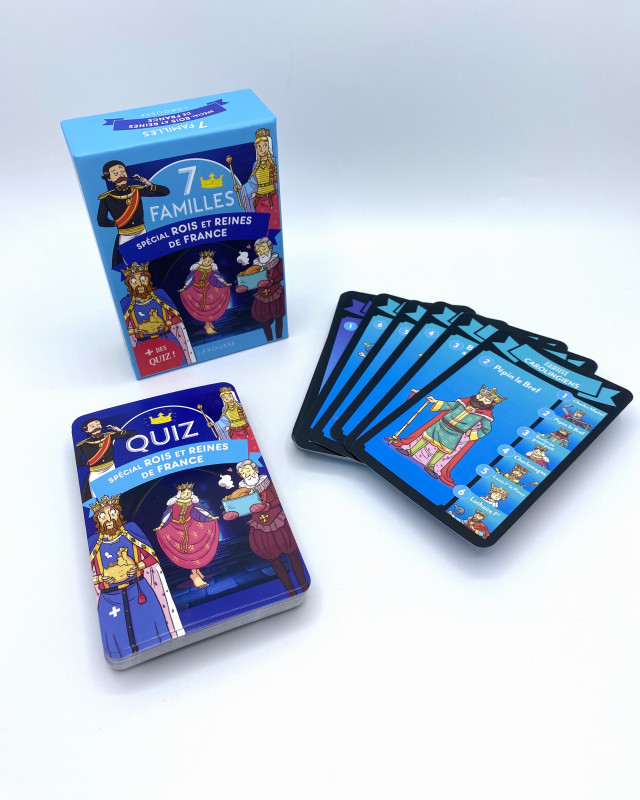Jeu de 7 familles Rois et Reines de France
