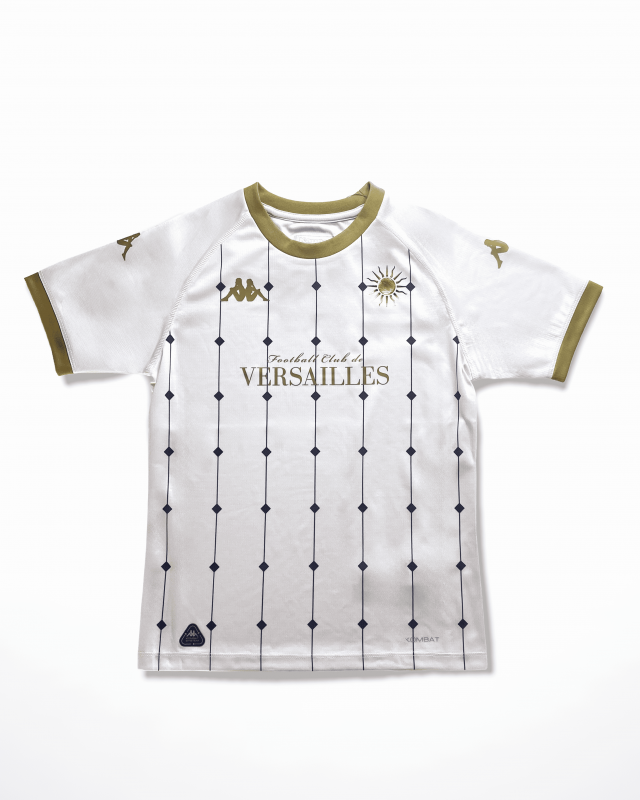 Maillot FC Versailles Blanc Manches Courtes football club textile