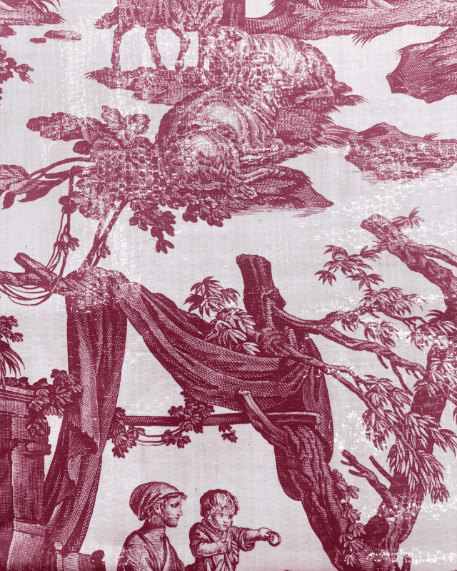 Sac réutilisable Rouge - Musée de la Toile de Jouy souvenir course pratique