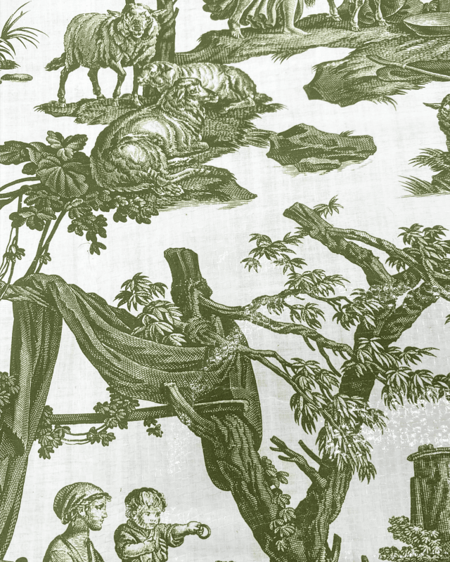 Sac réutilisable Vert - Musée de la Toile de Jouy souvenir course pratique 