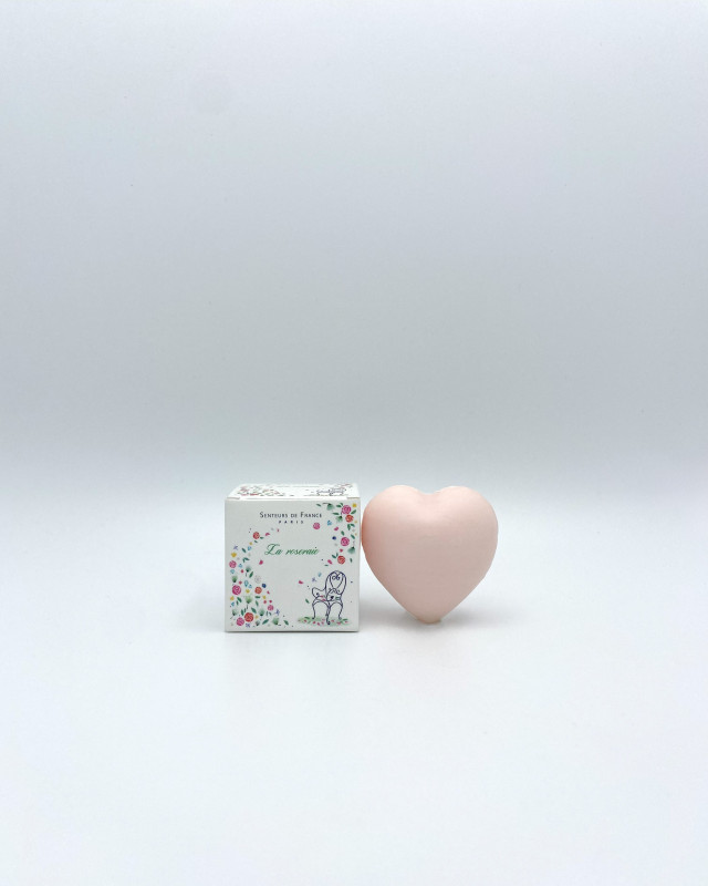 Savon petit coeur la roseraie Savon cadeau souvenir boutique